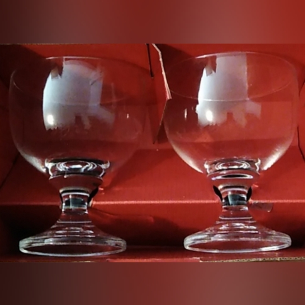 Vintage Crystal Set German Cristallerie Schott Zwiesel Shrimp Cocktail Glasses